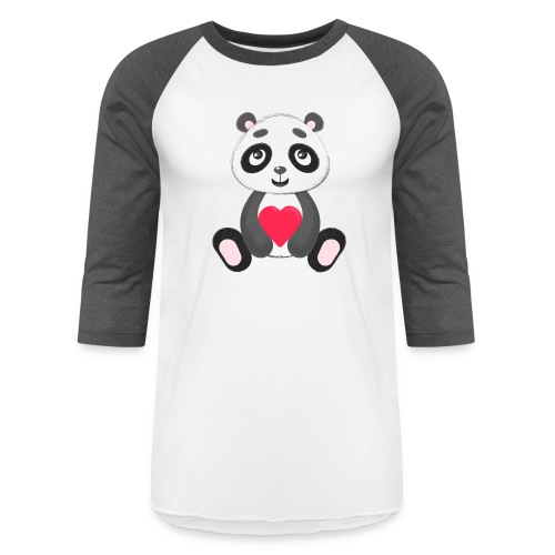 Sweetheart Panda - Unisex Baseball T-Shirt