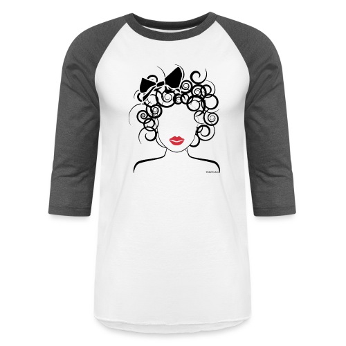 Global Couture logo_curly girl Phone & Tablet Case - Unisex Baseball T-Shirt