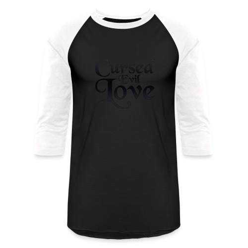 Cursed Evil Love Logo Original - Unisex Baseball T-Shirt