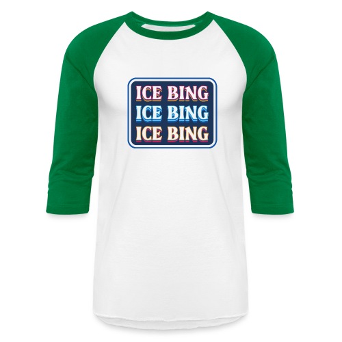 ICE BING 3 rows - Unisex Baseball T-Shirt