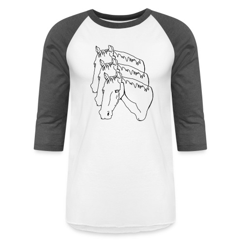 horsey pants - Unisex Baseball T-Shirt
