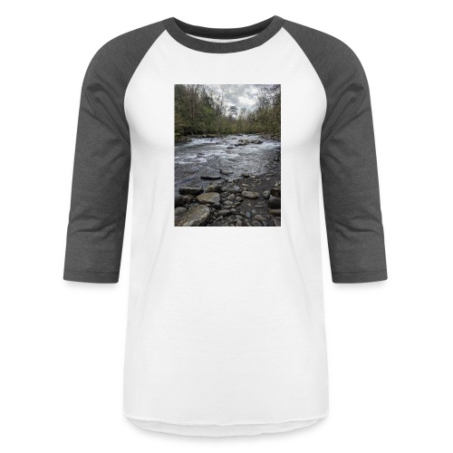 Great Smoky Mountains Greenbrier River - Unisex Baseball T-Shirt
