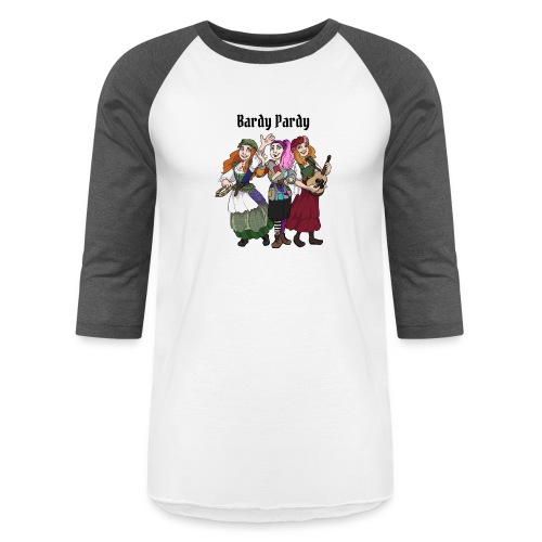 Bardy Pardy Portrait - Unisex Baseball T-Shirt