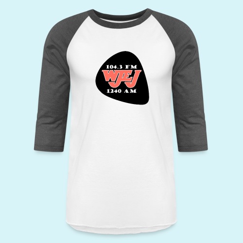 WJEJ Radio AM/FM Guitar Pic Logo - Unisex Baseball T-Shirt