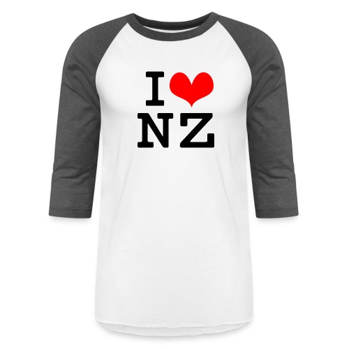 I Love NZ - Unisex Baseball T-Shirt