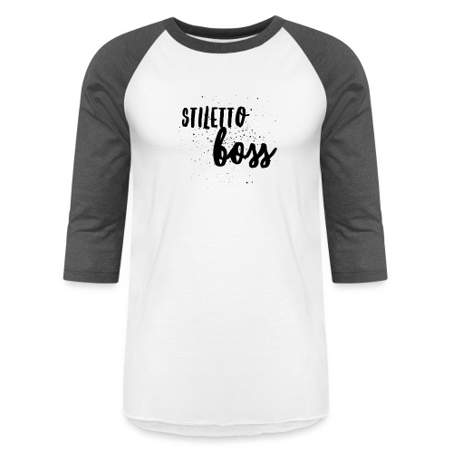 StilettoBoss Low-Blk - Unisex Baseball T-Shirt