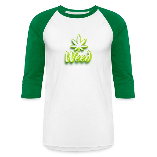 Cannabis Weed Leaf - Marijuana - Customizable - Unisex Baseball T-Shirt