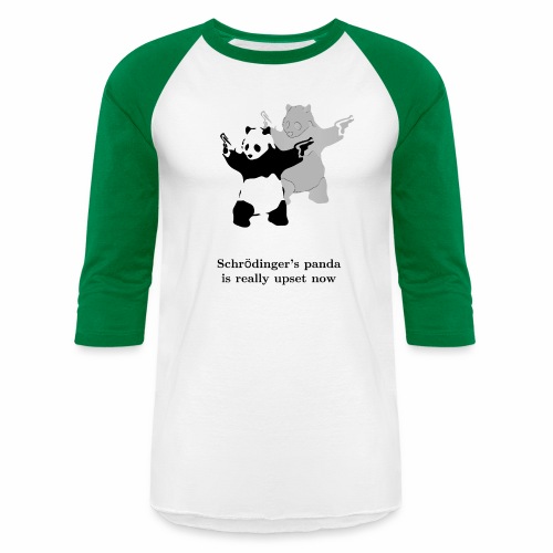 Schrödinger's panda is really upset now - Unisex Baseball T-Shirt