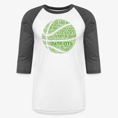 Pats Basketball Green - Unisex Baseball T-Shirt