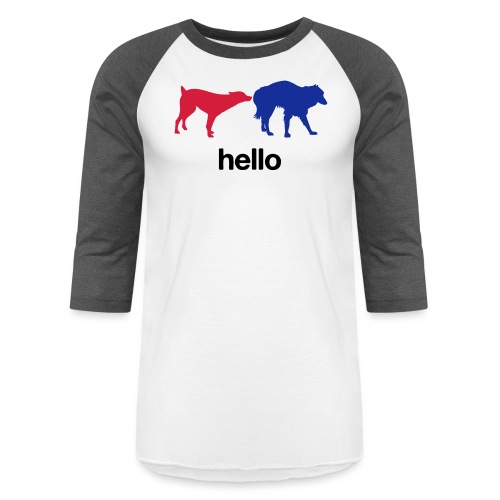 Hello - Unisex Baseball T-Shirt