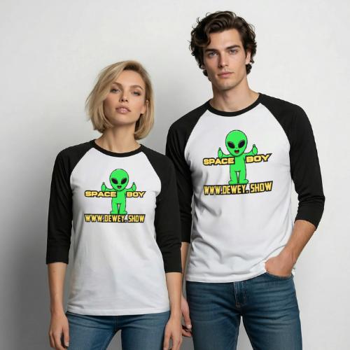 Space Boy 1 - Unisex Baseball T-Shirt