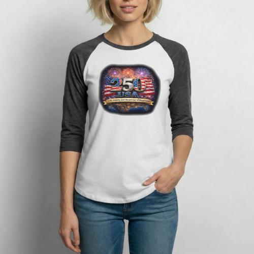 USA 250th Celebration - Unisex Baseball T-Shirt