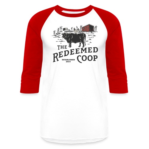 The Redeemed Coop Farm - Unisex Baseball T-Shirt