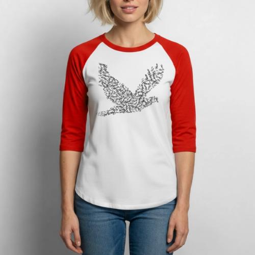 DOVE Peace in FLIGHT - Unisex Baseball T-Shirt