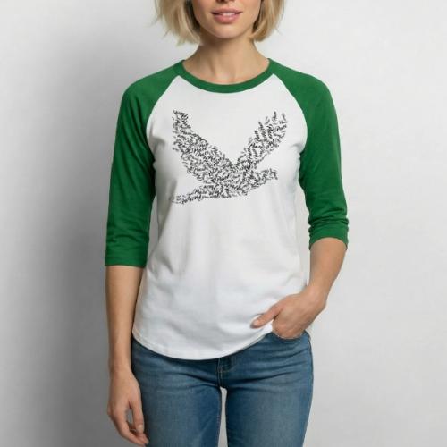 DOVE Peace in FLIGHT - Unisex Baseball T-Shirt