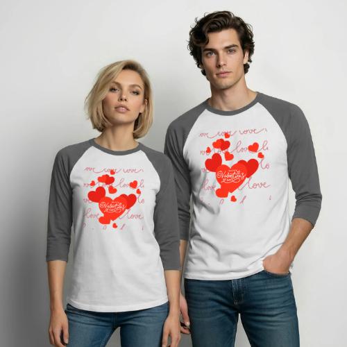 Valentine's Day Designs, Valentine's Day Gifts - Unisex Baseball T-Shirt