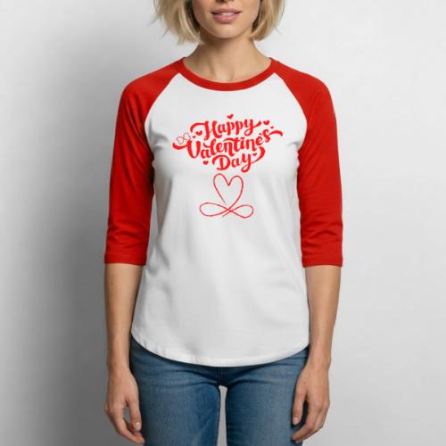 Valentine's Day Designs of Love and Infinity. - Unisex Baseball T-Shirt
