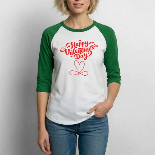 Valentine's Day Designs of Love and Infinity. - Unisex Baseball T-Shirt