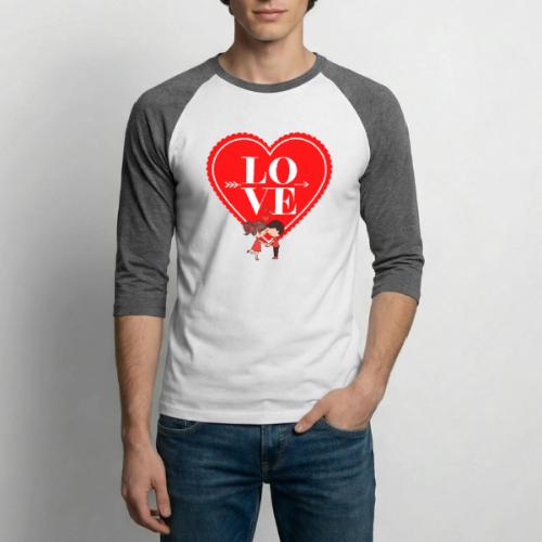 Love Valentine's Day, Designs February 14, Harmony - Unisex Baseball T-Shirt