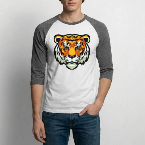 Tiger Fashion Feline Animal, Tiger Willing Success - Unisex Baseball T-Shirt