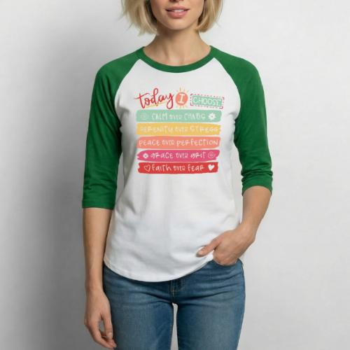 Harmony Collection - Today I Choose - Unisex Baseball T-Shirt
