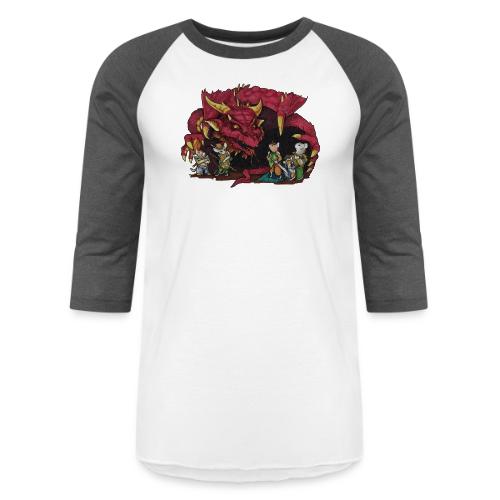 Red Dragon Encounter - Unisex Baseball T-Shirt