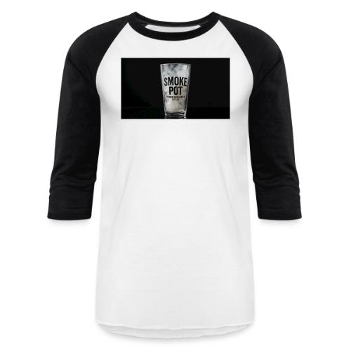 **Smoke Pot Glass TEE** - Unisex Baseball T-Shirt