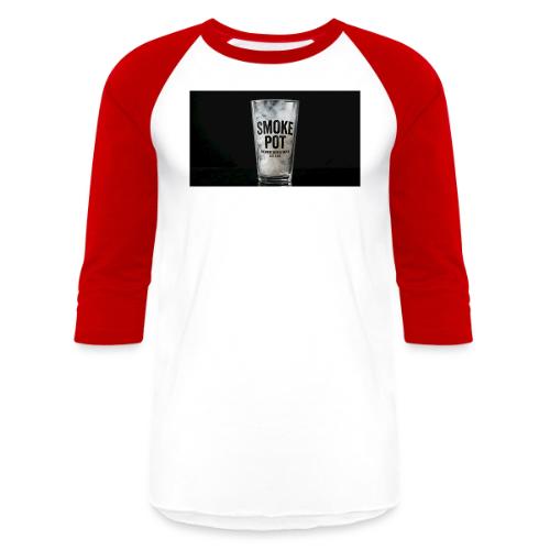 **Smoke Pot Glass TEE** - Unisex Baseball T-Shirt