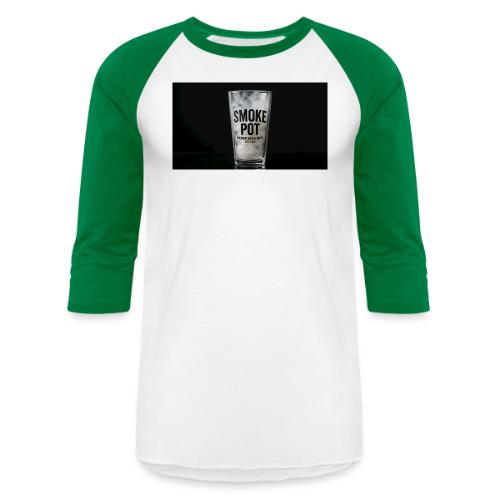 **Smoke Pot Glass TEE** - Unisex Baseball T-Shirt