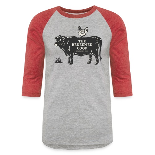 Cow & Chicken - Unisex Baseball T-Shirt