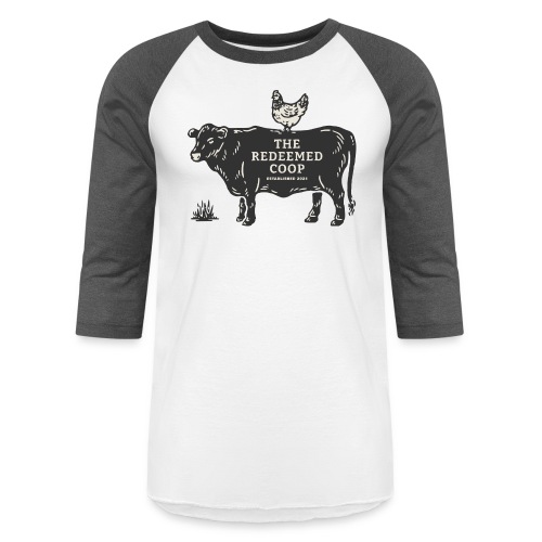 Cow & Chicken - Unisex Baseball T-Shirt
