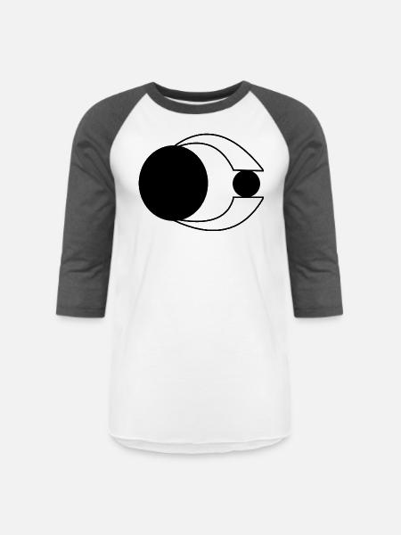 Lunar Vision T-SHIRT - Unisex Baseball T-Shirt - white/charcoal