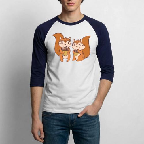 meap eichhörnchen - Unisex Baseball T-Shirt