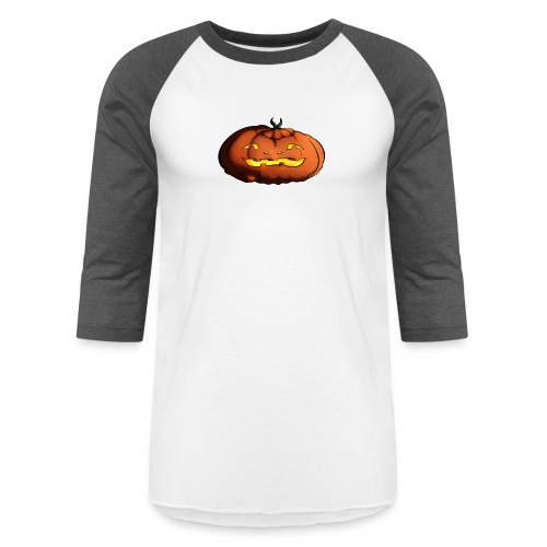 Spooky Pumpkin Tee - Unisex Baseball T-Shirt