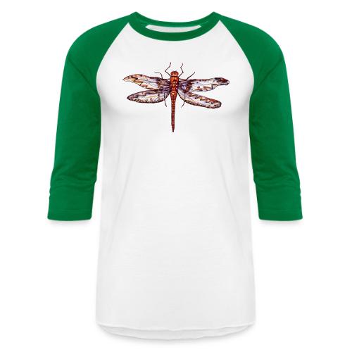 Dragonfly red - Unisex Baseball T-Shirt