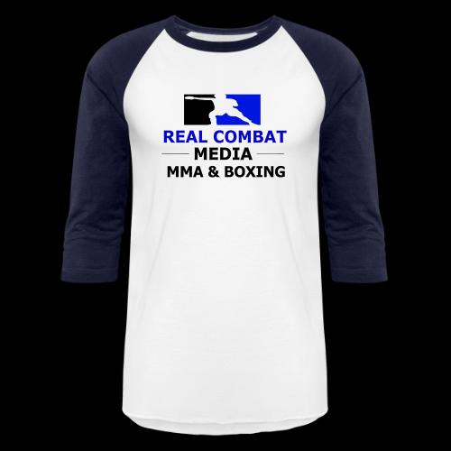 RCM MMA & BOXING Blue Logo - Unisex Baseball T-Shirt