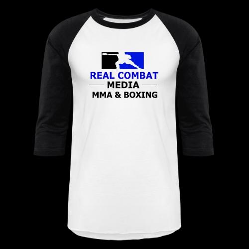 RCM MMA & BOXING Blue Logo - Unisex Baseball T-Shirt