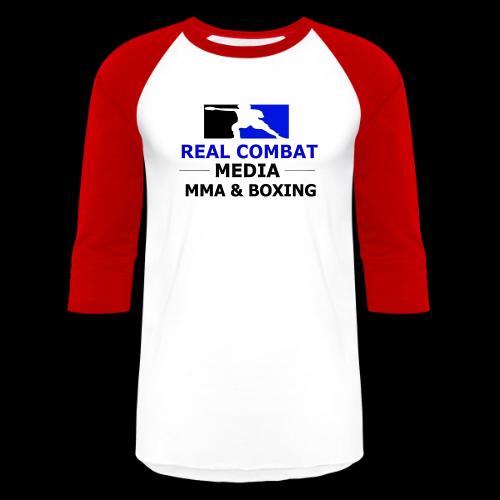 RCM MMA & BOXING Blue Logo - Unisex Baseball T-Shirt