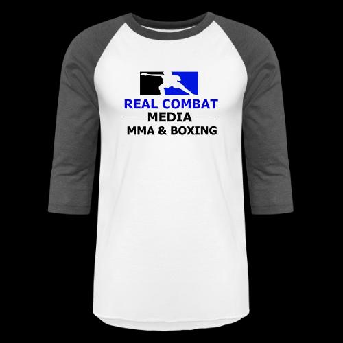RCM MMA & BOXING Blue Logo - Unisex Baseball T-Shirt