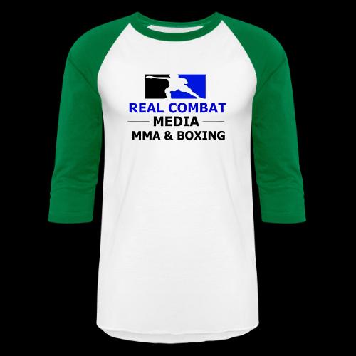 RCM MMA & BOXING Blue Logo - Unisex Baseball T-Shirt