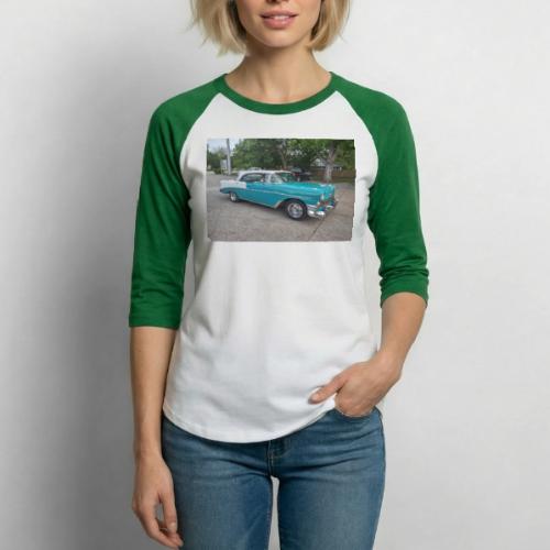 Classic Cars of the '50's - Unisex Baseball T-Shirt