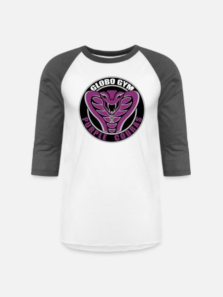 Globo GYM - Unisex Baseball T-Shirt - white/charcoal