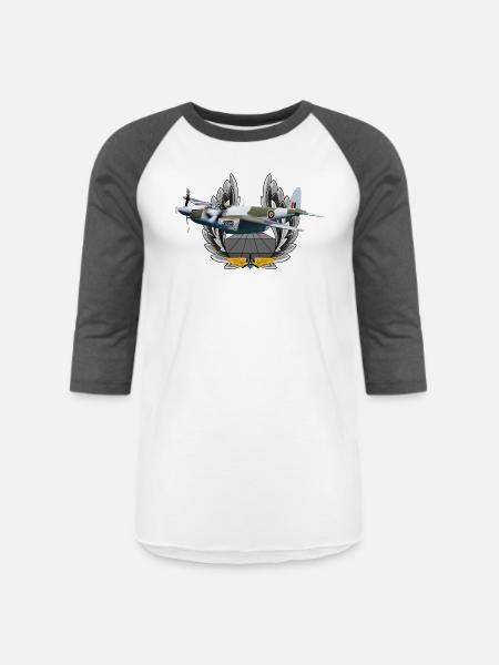 Mosquito - Unisex Baseball T-Shirt - white/charcoal