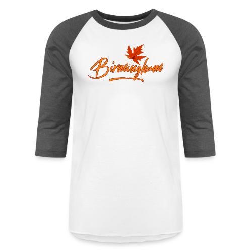 Birmingham for shirt with yellow type - Unisex Baseball T-Shirt