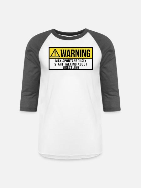 Wrestling Wrestling - Unisex Baseball T-Shirt - white/charcoal