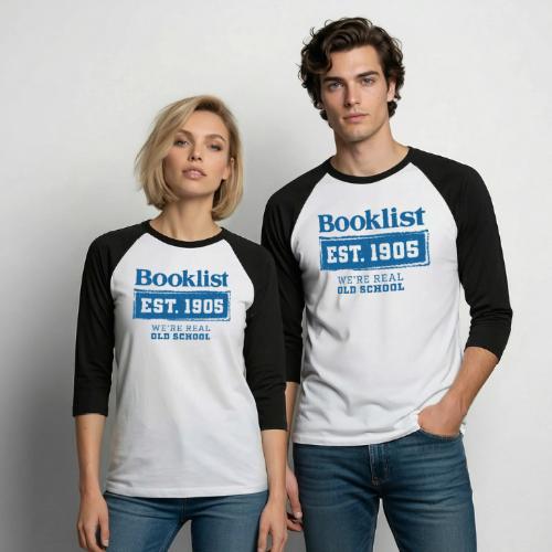 Booklist: Providing Expert Reviews Since 1905 - Unisex Baseball T-Shirt