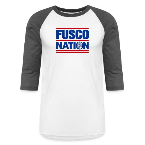 Fusco Nation with Mic (250th Show Commemorative) - Unisex Baseball T-Shirt