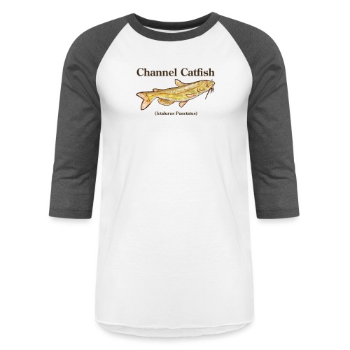 Channel Catfish - Unisex Baseball T-Shirt