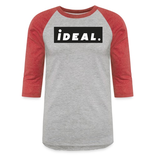 black ideal classic logo - Unisex Baseball T-Shirt