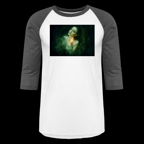 Enchanting Woman Whispers In The Woods - Unisex Baseball T-Shirt